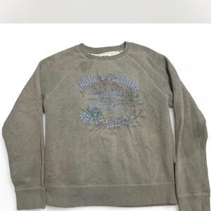 Zadig & Voltaire Men's Olive Crewneck Sweater